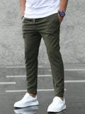 Wiaofellas  -  Business Casual Men's Pants Micro Beam Sports Versatile Long Trousers Comfortable Fit Summer Fashion