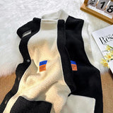 Wiaofellas  -  Oversize Plush Vest Men Patchwork Warm Waistcoat Sleeveless Jacket Coat Autumn Winter Vintage Loose Tank Tops For Fat Man 150KG