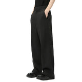 Wiaofellas  -  fall outfit New Korean Style Men's Suit Pants Soldi Color Casual Straight Droop Bottom Wide Leg Loose Simple Male Trousers