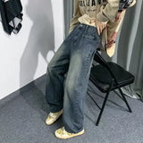 WIAOFELLAS  -  Spring Wide Leg Denim Pants Male Loose Cowboy Mopping Trousers Baggy Men's Jeans  Fashion Handsome Washed Streetwear Casual