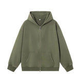 WIAOFELLAS  -  Autumn Winter Hooded Hoodies Men Zipper American Retro Sweatshirt Outwear Male Solid Casual Sports Hooded Sweatshirts Cardigans