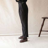 Wiaofellas  -  Spring Men Naples Slim-fit Dress Pants Light Luxury Casual Italy Retro Premium Elegant Business Leisure Check Suit Trousers