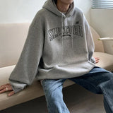 WIAOFELLAS  -  Autumn Letter Printed Hooded Sweatshirts Hombre Y2K Vintage Fleece Pullover Hoodies 2024 New Oversized Hip Hop Fashion Hoody