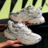WIAOFELLAS  -  Men's Casual Sneakers Comfortable Running Sports Shoes Soft Tennis Shoes Vintage Trainers Lace Up Walking Jogging Sneakers 39-44