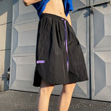 WIAOFELLAS  -  Shorts Men's Summer New Chinese Style Buckle 5-point Pants Outdoor Sports Slit Over-knee Half Pants
