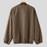 WIAOFELLAS  -  Men Jackets Solid Color Long Sleeve Open Stitch Casual Male Thin Coats Loose Streetwear Fashion Cardigan Outerwear Men