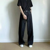 WIAOFELLAS  -  Spring Streetwear New Fashion Oversized Print Baggy Jeans Y2K Harajuku Hip-hop Vintage Gothic High Waist Wide-leg Pants Trousers