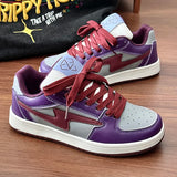 WIAOFELLAS  -  Autumn Men Casual Sneakers Lightning Skateboard Flats Shoes Street Running Outdoor Sports Tennis Shoes Lovers Walking Sneakers