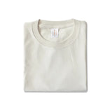 WIAOFELLAS  -  Urban 220g Japanese Cotton Thick T-shirt Unisex Heavy Summer Solid Color Seamless Woven Tops Round Neck Men Short Sleeve T-shirt