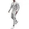 WIAOFELLAS  -  Long Sve Two-Piece Suit for Men Casual Sportswear Spring Season Outerwear Long Pants No Brand Registered Trademark