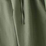 Wiaofellas  -  Men Pants Solid Color Button Pleated Loose Casual Wide Leg Trousers For Man Streetwear Joggers Fashion Casual Male Pants