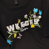 WIAOFELLAS  -  Short Sleeve T-Shirt Men Summer New Fashion Embroidery Shoulder round Neck Top Women Stylish Versatile Ins Crew Neck Tee