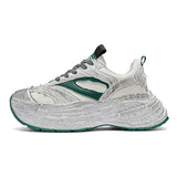 WIAOFELLAS  -  Autumn Men Casual Sneakers 7cm Chunky Platform Sports Shoes Brand Tennis Running Sneakers Male Breathable Outdoor Walking Shoes