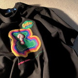 WIAOFELLAS  -  Question Mark Bear Printing T Shirts 100% Cotton Women Y2K T-shirt Cute Short Sleeve Casual Loose Oversized Tee Tshirt