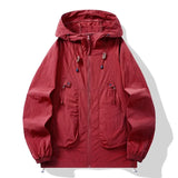 WIAOFELLAS  -  Summer Men's Outdoor Hooded Sun Protect Jackets Man Windbreaker Skin Coats Waterproof Jacket Fishing Rain Couple Camping Outwear
