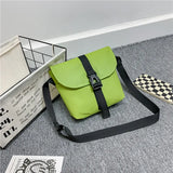 WIAOFELLAS  -  Shoulder Bag Men's Casual Sports Style Messenger Bag Solid Color New Summer Street Trend Fashion Messenger Bag