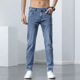 Wiaofellas  -   New Men's Stretch Skinny Jeans Spring Fashion Cotton Trousers Casual Denim Slim Pants Korean Streetwear Pants Male Trousers