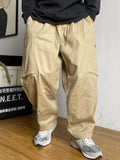 WIAOFELLAS  -  Spring Wide Men Pants Korean Trousers Oversize Cotton Streetwear Male New Cargo Pants Casual Men Clothing Sweatpants C05