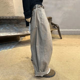 WIAOFELLAS  -  Mens Y2K Pants High Waisted Pockets Draped Breathable Casual Pants Autumn Sweet Fresh Unisex Wide Leg Baggy Pants Men’s Clothing
