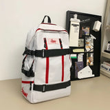 WIAOFELLAS  -  Backpack Men's Multifunctional Short-distance Travel Bag Schoolbag Simple Student Class Bag Large Capacity Mountaineering Bag