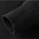 WIAOFELLAS  -  Spring Autumn Men's Turn-Down Collar Pullovers Long Sleeve Knitted Sweater Half Zipper Solid Casual Pullovers Man Loose Knitwear