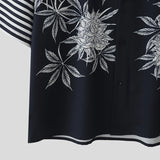 WIAOFELLAS  -  Men Shirt Printing Lapel Short Sleeve Button Loose Casual Male Shirts Streetwear 2025 Summer Leisure Men Clothing S-5XL