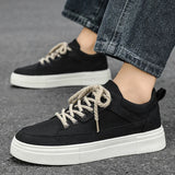 WIAOFELLAS  -  Men's Casual Shoes Slip-on Board Shoes Outdoor Breathable Canvas Shoes Flats Men Comfortable Walking Flats Slip on Shoes for Men