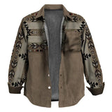 WIAOFELLAS  -  Autumn Winter Fashion Woolen Jackets For Mens Clothes Casual Loose Long Sleeve Button Outerwear Men Vintage Print Cardigans Coat