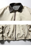 WIAOFELLAS  -  Autumn Both Sides Can Wear Jackets Men Streetwear Vintage Casual Loose Leather Collar Harrington Cargo Jacket Bomber Coat