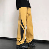 WIAOFELLAS  -  High Street Quick Dry Punch Pants Functional Wind Loose Straight Trousers Men Women High Waist Drawstring Wide Leg Pants