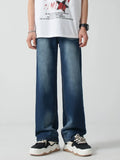 Wiaofellas  -  Baggy Jeans Trousers Male Denim Pants Wide Leg Pants Men's Jeans Oversize Cargo Korean Streetwear Hip Hop Harajuku B118