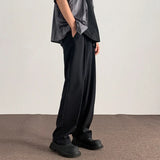 WIAOFELLAS  -  Brown Suit Pants Men Fashion Society Mens Black Dress Pants Korean Casual Straight Pants Mens Office Formal Trousers Plus Size