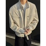 WIAOFELLAS  -  Spring Short Jacket Men Fashion Casual Baseball Jacket Men Streetwear Korean Loose Bomber Jacket Mens Motorcycle Jackets Coat