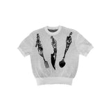 WIAOFELLAS  -  Men's Y2k Graphic Short-Sleeved T-Shirt American Retro Fashion Trend High Street Hip-Hop Loose Casual Niche New Men's Tops