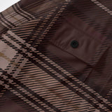 WIAOFELLAS  -  Vintage Men's Big Plaid Long Sleeve Shirt American Style Comfortable Corduroy Brown Trendy Classic Spring Autumn Fashion