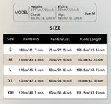 Wiaofellas  -  Men Neapolitan High Waist Double Pleat Straight Leg Suit Pants Stretch Elastic Waist Denim Daily Street Casual Trousers