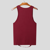 WIAOFELLAS  -  Men Tank Tops Patchwork O-neck Sleeveless Sexy Skinny Male Vests Summer 2025 Streetwear Fashion Men Clothing Tops S-5XL
