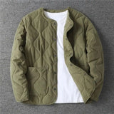 WIAOFELLAS  -  New Quilted Thickened Jacket for Men Versatile and Trendy Cotton Tops