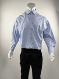 WIAOFELLAS  -  Fashion Vertical Striped Short Shirt For Men Streetwear Oversized Loose Long Sleeved Lapel Top Spring Autumn Versatile Shirts