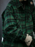 Wiaofellas  -  Winter Jacket For Men Korean Fashion Lightweight Padded Down Jacket Harajuku Thick Plaid Coat Korean Streetwear Loose Jacket
