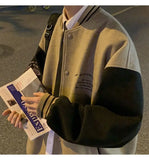 WIAOFELLAS  -  Baseball Jersey Men's New Oversized Loose Men's Casual Jacket Trendy Cotton Jacket