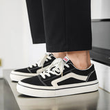 WIAOFELLAS  -  Hot Sale Classic Red Men Canvas Shoes Fashion Lace-up Mens Canvas Sneakers Hip Hop Skateboard Casual Shoes Men Vulcanized Shoes