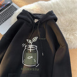 WIAOFELLAS  -  Autumn Kawaii Cartoon Graphic Hoodies Men's Y2K Streetwear Personality Sweatshirts Hip Hop Fashion Fleece Baggy Pullover Hoody
