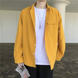 WIAOFELLAS  -  Street-fried High-end Shirt Men's Cold Style Long-sleeved Shirt Niche Design Handsome Top Spring and Summer New Jacket