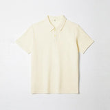 WIAOFELLAS  -  Men's Lapel Polo Shirts 2025 Summer New Product Waffle Loose Solid Color Short Sleeve Mens T-shirt