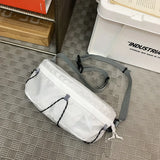 WIAOFELLAS  -  Lightweight Ultra-thin Chest Bag 3M Reflective Design Messenger Bag Multi-function Outdoor Waist Bag Waterproof Phone Bag Men