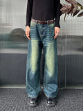 WIAOFELLAS  -  Washable Old Cat Beard Worn Loose Wide Leg Versatile Jeans and Pants for Men and Women