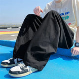 WIAOFELLAS  -  Japanese Cityboy Pants High Street Ins Drape Khaki Work Pants Men's Loose Straight Floor Skateboard Pants