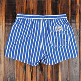 Wiaofellas  -  Men Clothing Beach Pants Men's Beach Vacation White Striped Shorts Hot Spring Swimming Trunks with Lining