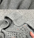 WIAOFELLAS  -  Hollow Hooded Knitted Cardigan Sweater Men's Spring and Autumn New Couple's Jacket Casual Versatile Fashion Top